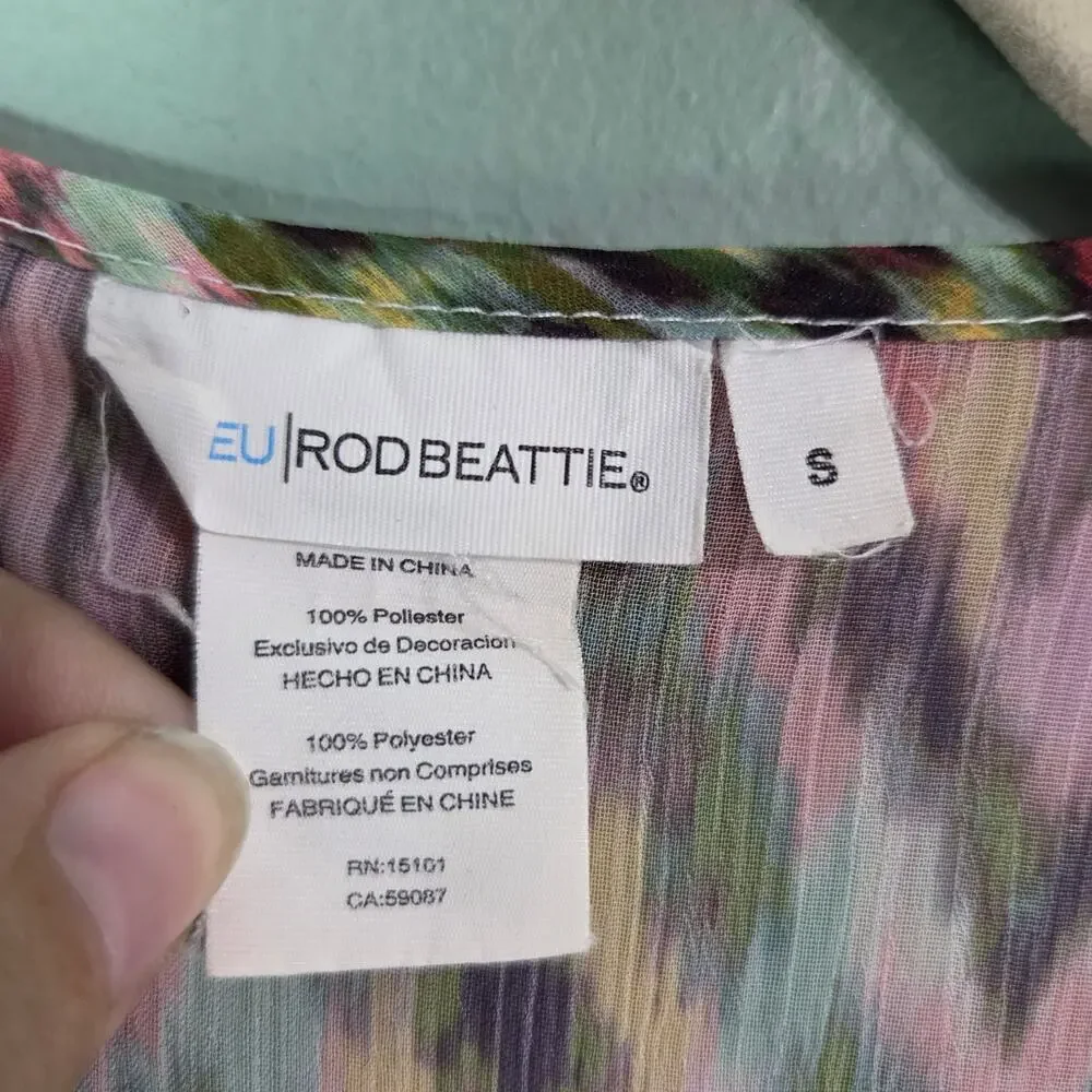 Bleu Rod Beattie Womens Caftan Multicolor Swim Cover Up Size Small